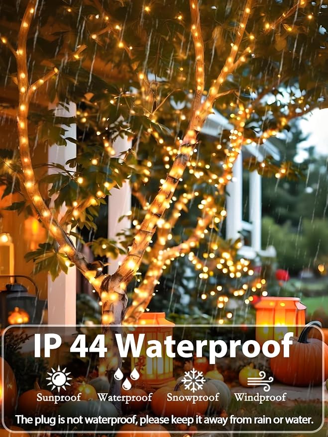 99FT 300 LED Christmas Decoration Lights Outdoor/Indoor, Memory Function & - Image 4