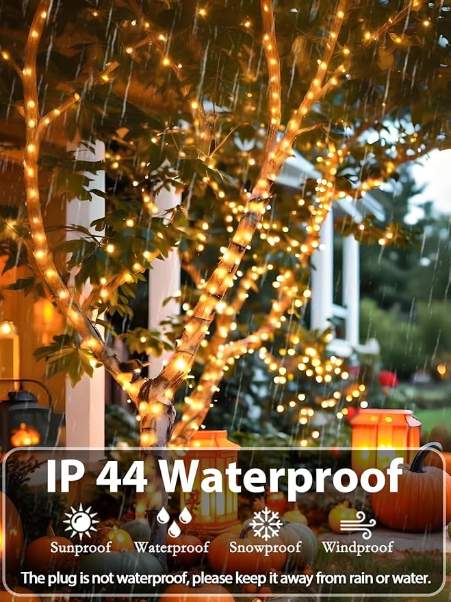 Upgraded 75.8 FT 200 LED Christmas String Lights Outdoor/Indoor, Timer & Memory - Image 4