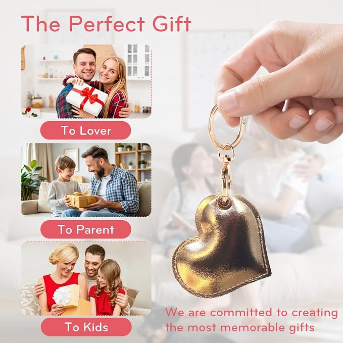 Leather Charm Keychain Holder Case Compatible - Image 5