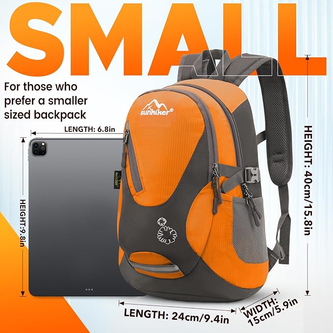 sunhiker Small Hiking Backpack Women Men 20L Lightweight Travel Backpack - Image 4