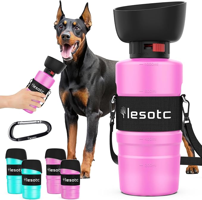 lesotc Dog Water Bottle, Portable Water Dispenser by lesotcbrand