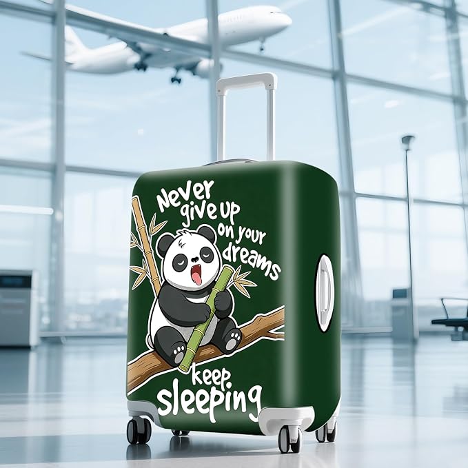ANNA QUEEN Cute Sleeping Panda Luggage Cover-Stretchable, Water Resistant & - Image 9