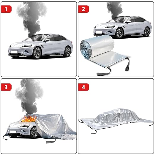 Vehicle Fire Blanket, Emergency Fire Extinguisher Blanket - Image 4