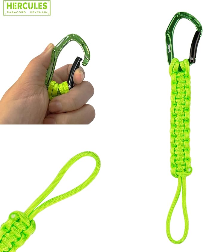 HERCULES Paracord Keychain Set – 2 Pack Lanyard Rope - Image 4
