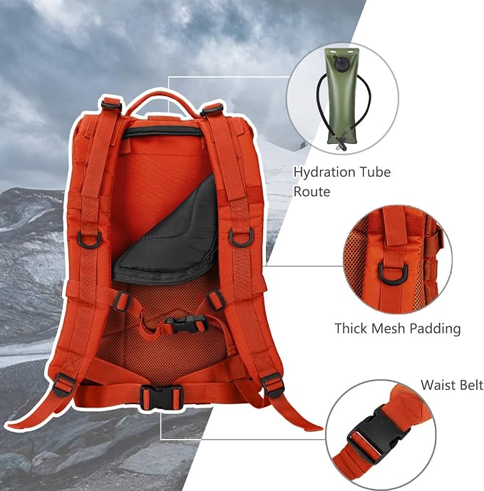 Hannibal Tactical MOLLE Assault Backpack, Tactical Backpack Military Army - Image 5