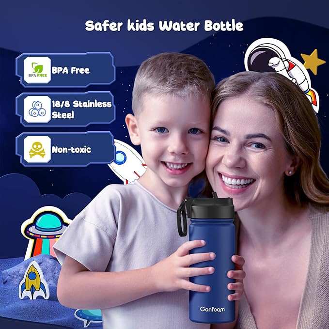 Kids Water Bottle, 16oz Kids Water Bottle - Image 3