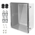 LeMotech Electrical Box, IP67 Waterproof Hinged Clear Cover Stainless Steel by LeMotech