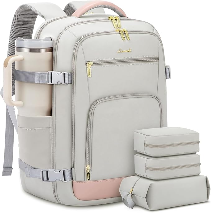 LOVEVOOK Large Travel Backpack For Women, 50L Carry On Backpack Flight Approved by LOVEVOOK
