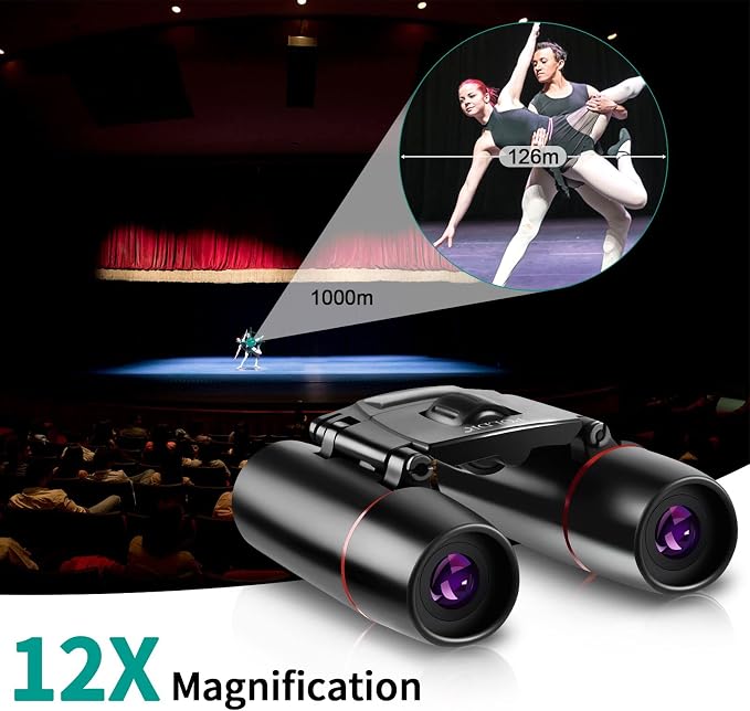 POLDR 12X25 Small Binoculars - Image 2