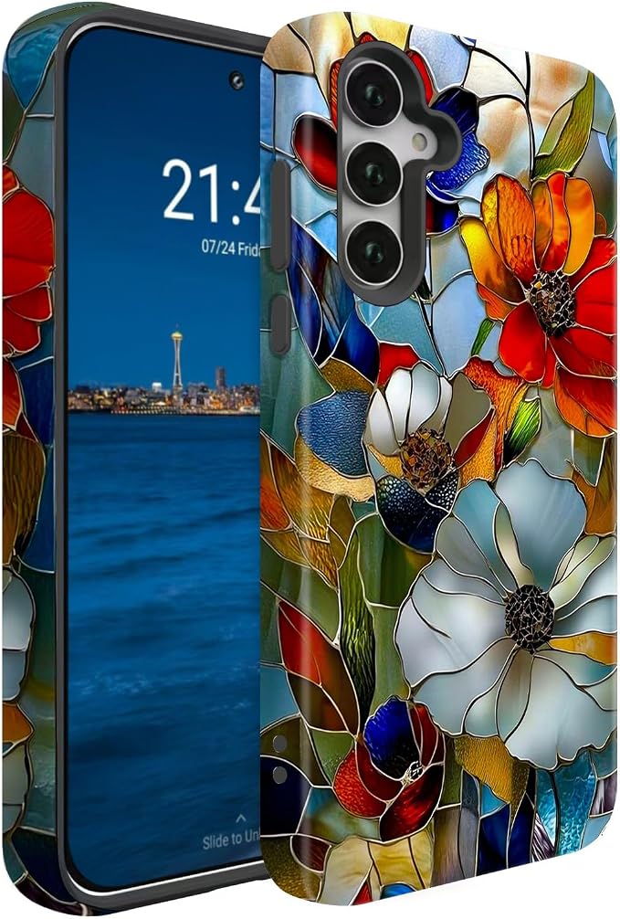 Compatible for Samsung Galaxy A16 5G Case, Dual Layer Heavy Duty 2 in 1 by BSMOSPER