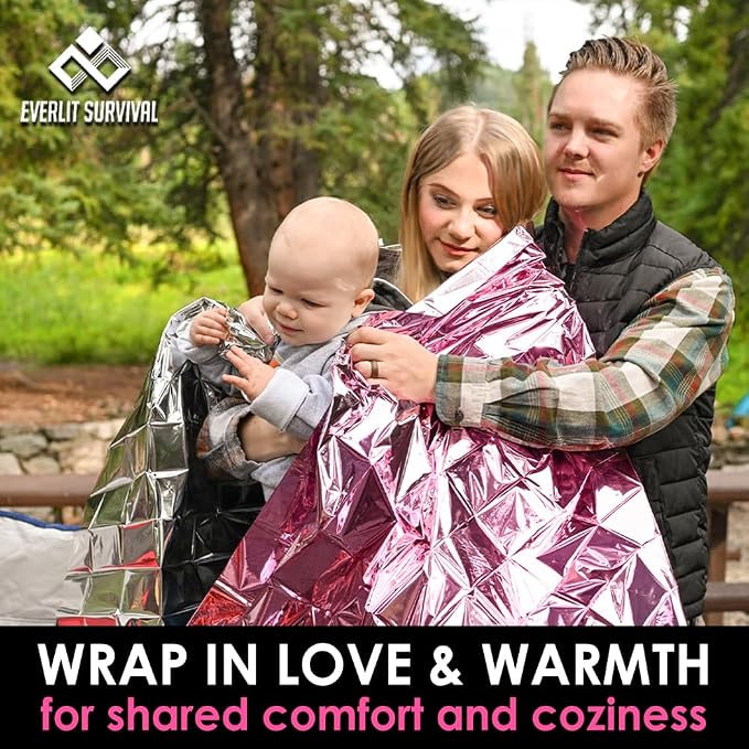 Everlit Survival Emergency Mylar Thermal Blankets -Space Blanket Survival kit - Image 6