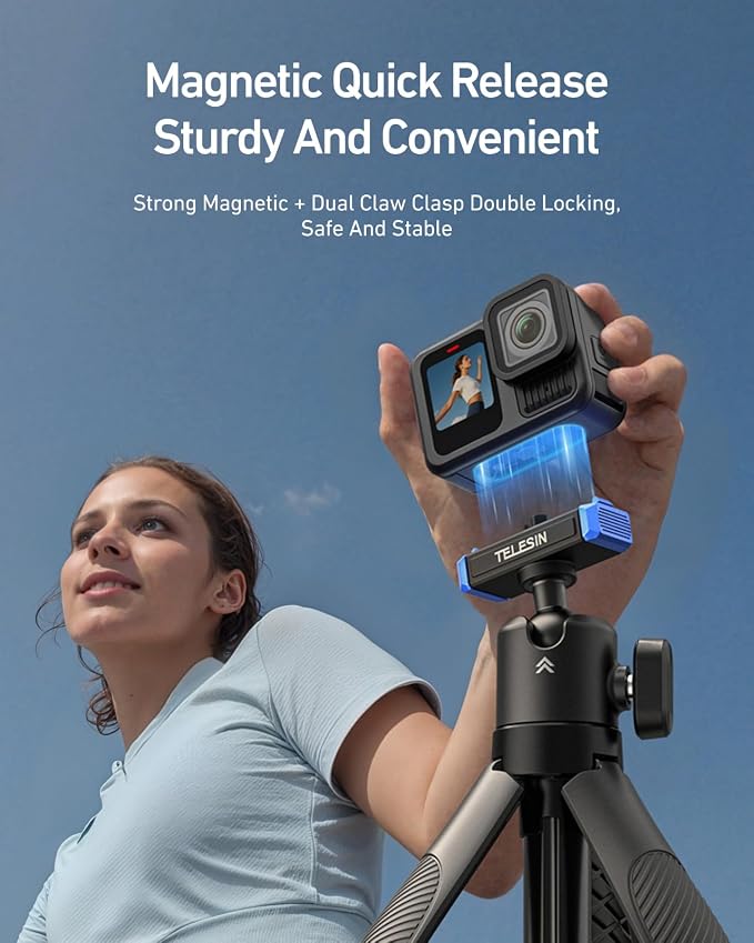 TELESIN 40cm/15.7'' Mini Selfie Stick Tripod Compatible - Image 3