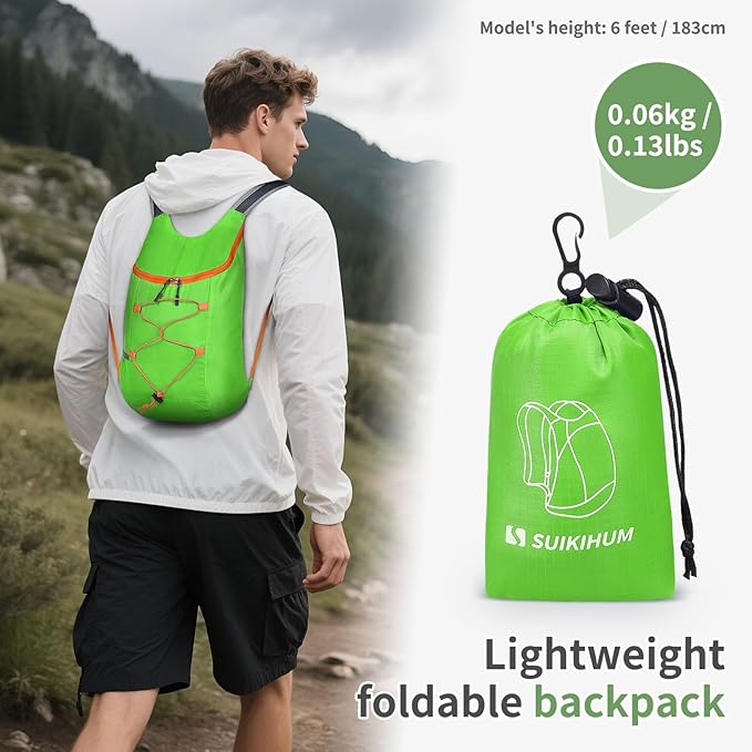 20L Hiking-Daypack Lightweight Foldable Travel Packable Backpack - Image 2
