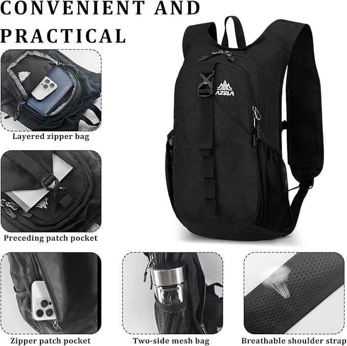 15L Small Hiking Backpack Foldable Ultralight Trekking Camping Outdoors Backpack - Image 4