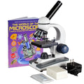 AmScope M150C-PB10-WM Compound Monocular Microscope, WF10x and WF25x Eyepieces by AmScope