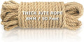 Vanhench Jute String Rope 8mm x 50 Feet, Heavy Duty and Thick Twine Rope by Vanhench