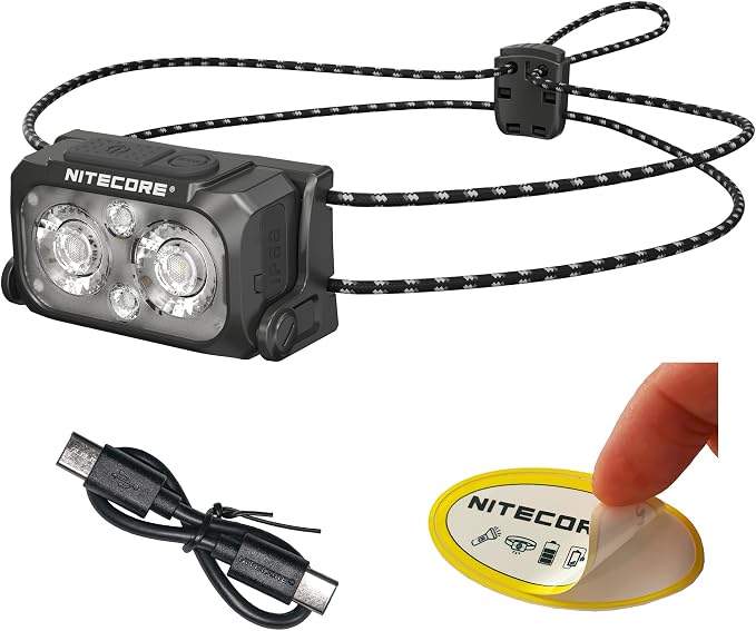 Nitecore NU25 MCT UL 400 Lumen Ultralight USB-C Rechargeble Outdoor Headlamp by NITECORE