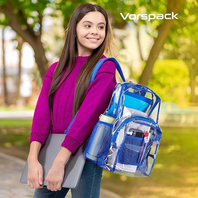 Vorspack Clear Backpack Heavy Duty PVC Transparent Backpack - Image 6