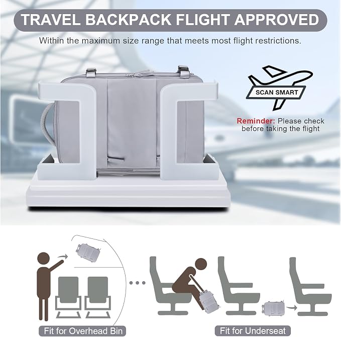 coofay Travel Backpack Carry On Flight Approved - Image 2