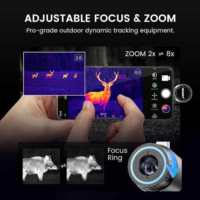TNV30i Thermal Monocular for USB-C iPhone, iPad & Android, Night Vision Thermal - Image 4