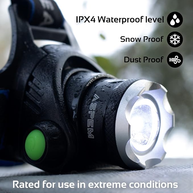 Rechargeable LED headlamp, 1000 lumens - Image 6