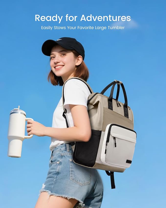 LOVEVOOK Laptop Backpack for Women, 17 Inch Travel Backpack for Work College - Image 2