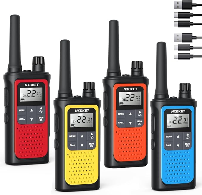 NXGKET Walkie Talkies for Adults Long Rang NOAA Weather Alerts, Rechargeable by NXGKET