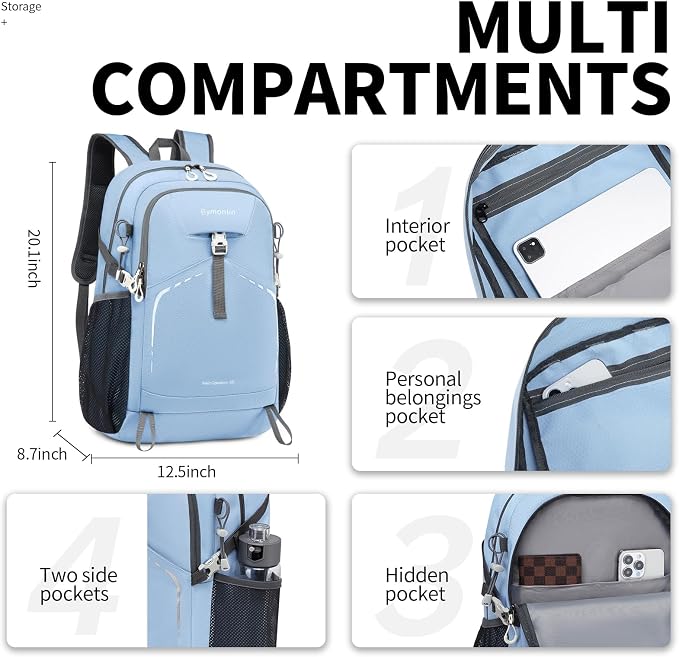 35L Lightweight Packable Backpack – Durable Foldable Daypack - Image 2