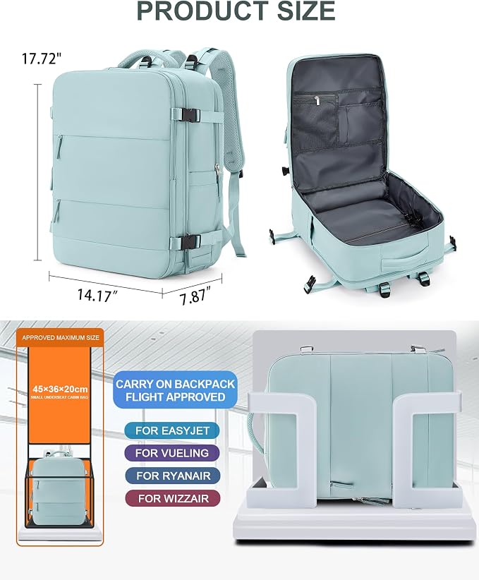 coowoz Large Travel Backpack Carry On - Image 5