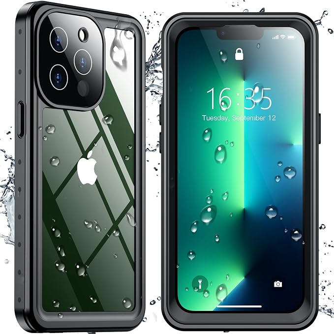 SPIDERCASE for iPhone 13 Pro Case Waterproof, Built-in Lens & Screen Protector by SPIDERCASE