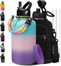 Half Gallon Water Bottle Insulated - 64 oz Water Bottle by VICKNIY