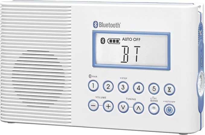 Sangean H202 AM/FM Weather Alert Waterproof Shower Radio by SANGEAN