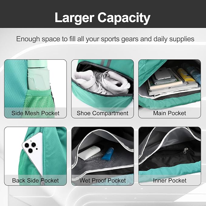 Hoedia Sports Drawstring Backpack - Image 4