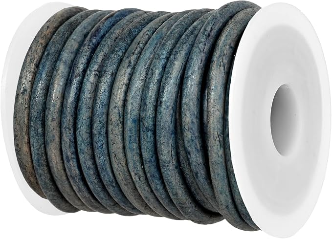 GENIQUE Real/Genuine Round Leather String Cord by GENIQUE