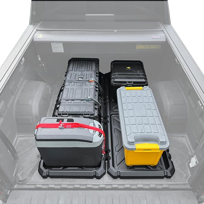 Slide-Out Truck Bed Organizer Tray, Heavy Duty Cargo Storage System by Unknown