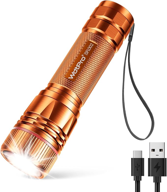 WdtPro Rechargeable Flashlights High Lumens, 1 Pack 10H Long Lasting Super by WdtPro