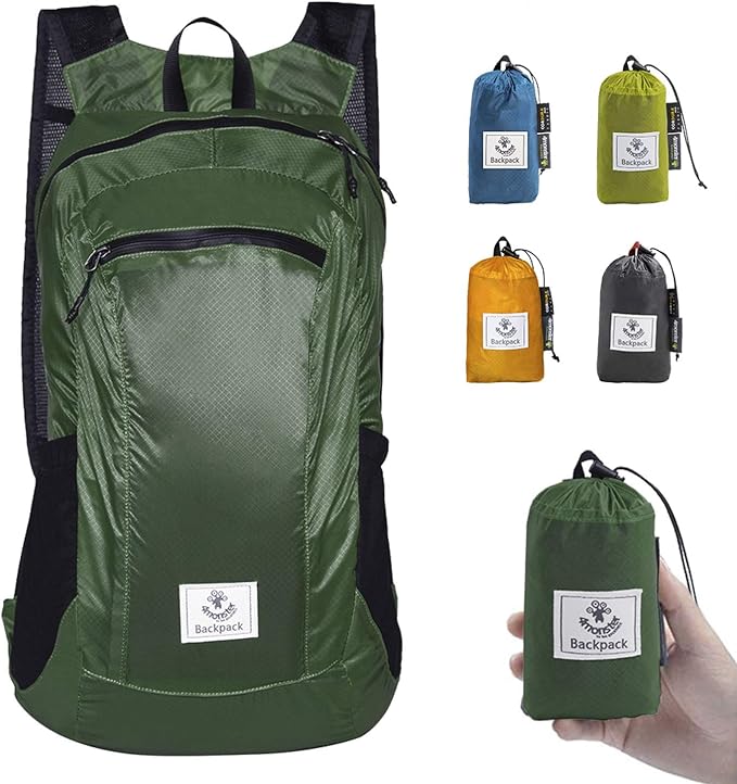 4Monster Hiking Daypack, Water Resistant Lightweight Packable Backpack by 4Monster