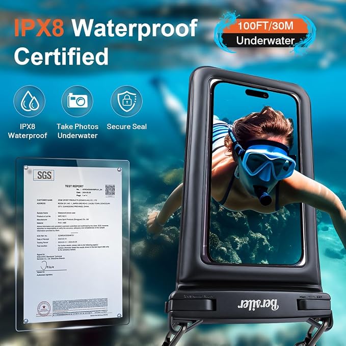 Floating Waterproof Phone Pouch 2 Pack, IPX8 Waterproof Phone Case - Image 4