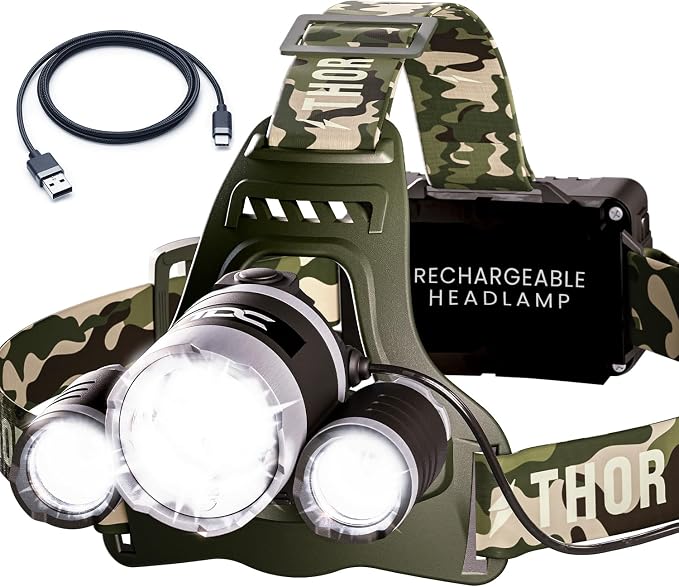 TDC Head Lamp Led Rechargeable Super Bright by TDC