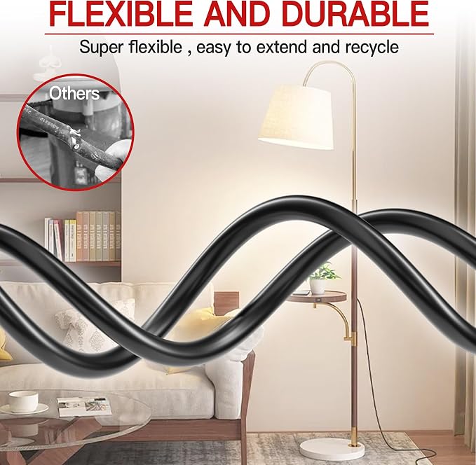 16/3 Short Extension Cord 3 FT, Indoor 3 Prong Power Cable, Suitable - Image 6