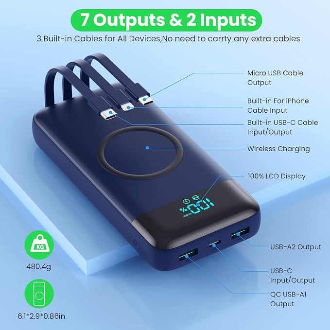 YHO Wireless Portable Charger 40800mAh - Image 5