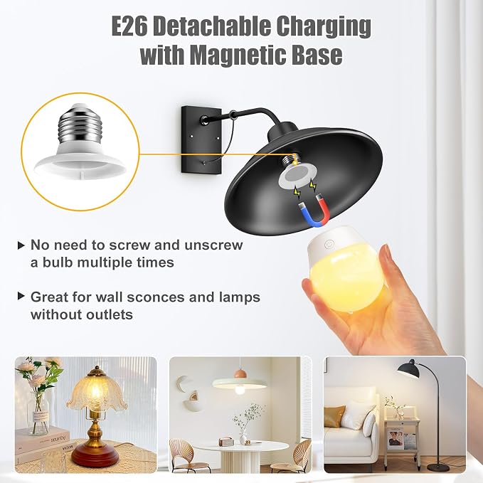 Rechargeable Light Bulb with Remote and Timer - Image 4
