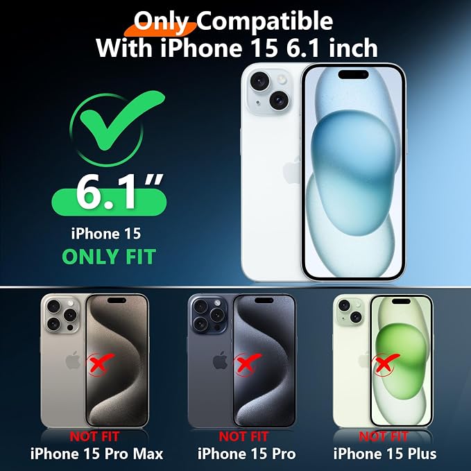 2025 New Designed for iPhone 15 Case Waterproof, Full Phone Case 6.1" - Image 2