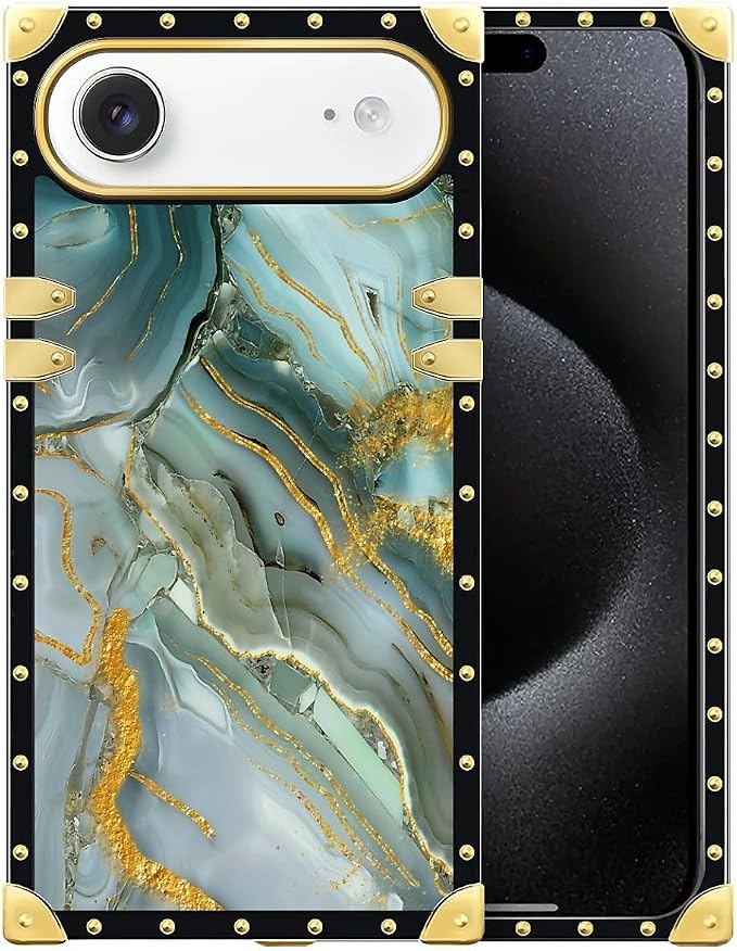 for iPhone 17 Air Case Luxury Golden Decoration by Unknown