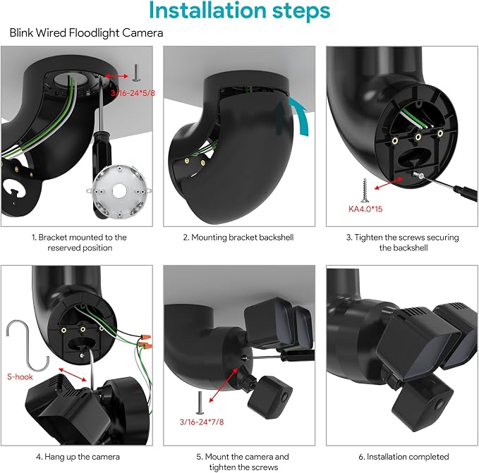 Eave Mount for Ring Floodlight Cam Wired Pro & / Plus, Ring Smart Lighting - Image 8