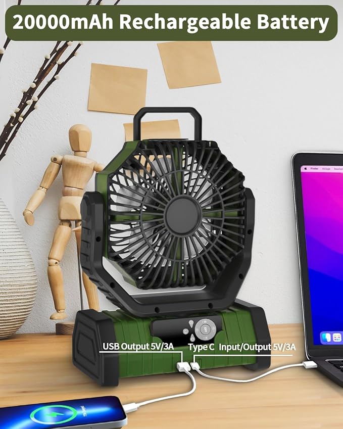ADUST Camping Battery Powered Fan - Image 7