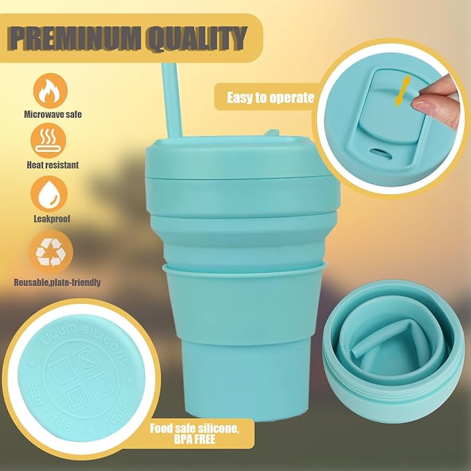 12 oz Collapsible Travel Cup - Image 4