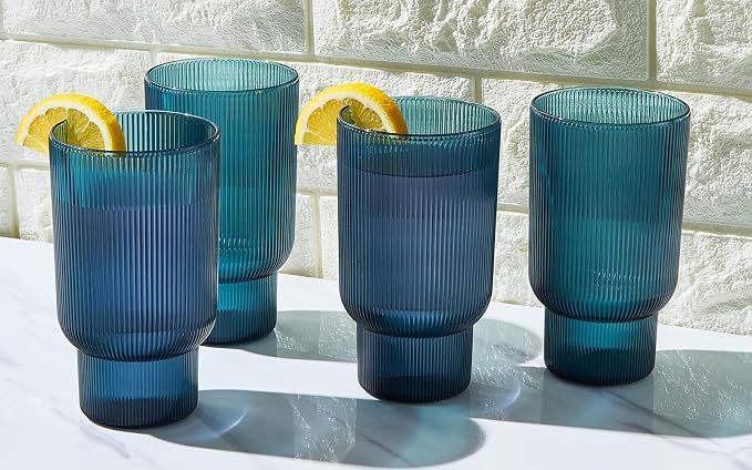 Shatterproof Acrylic Tall Drinking Glasses Set, European Style, Dishwasher Safe - Image 3