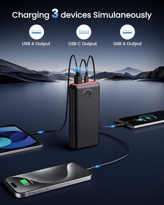 Portable Charger Power Bank 40000mah, USB C Fast Charging 22.5W External - Image 5