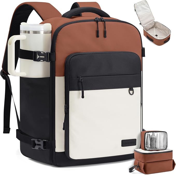 LOVEVOOK 40L Carry on Backpack, Large 17 Inch Travel Backpack by LOVEVOOK